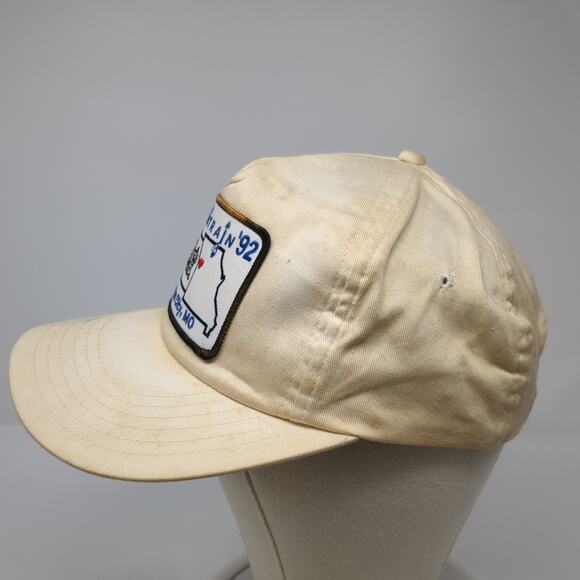 Spring Train 92 Kansas City MO Toddler Snapback Cap Beige One Size Vintage - Picture 3 of 9